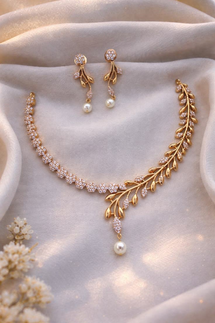 Macro close up of glossy 18k gold chain link reflecting soft light